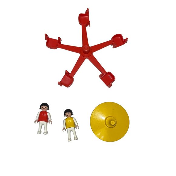 Vintage Playmobil 1981 Geobra Merry Go Round Child Klicky Figure Playground Park - Picture 3 of 6